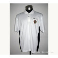 White embroidery knitted cooldry Golf polo shirt